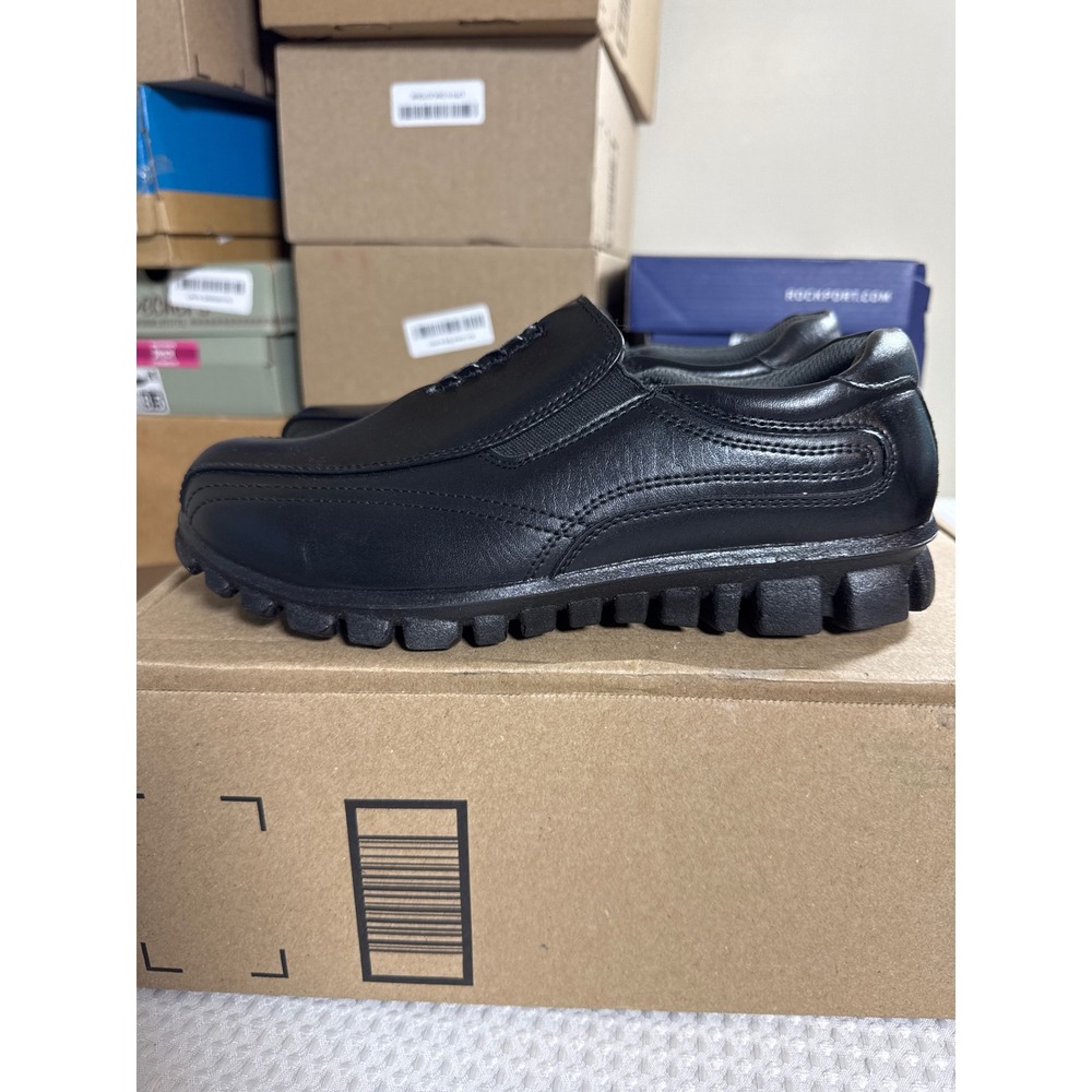 Deer Stags Loafers Mens 6.5 M Stadium Black Slip On Lug Sole NWOB